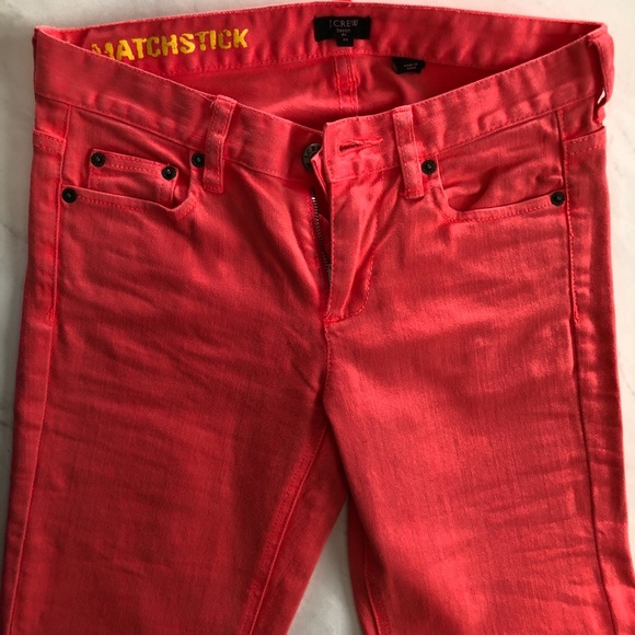 JCrew Matchstick Skinny Jeans in Coral - Picture 4 of 4